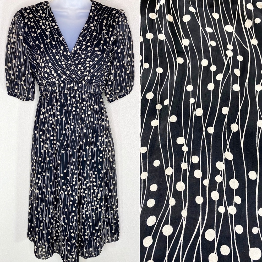 MOTHERHOOD MATERNITY Dot Print Chiffon Dress